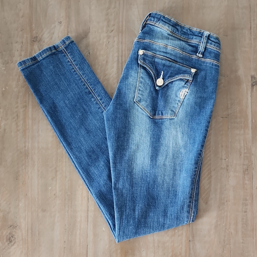Flying Monkey Blue Skinny Jeans #B2509-0047